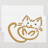 よくはしゃぐ子猫 便箋 (正面/裏面)