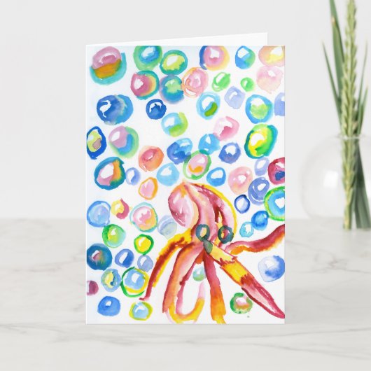 よくはしゃぐ子 サンキューカード (正面)