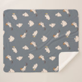 よくはしゃぐ幽霊ハロウィーンパターン シェルパブランケット (正面(横))