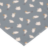 よくはしゃぐ幽霊ハロウィーンパターン テーブルクロス (アングル)