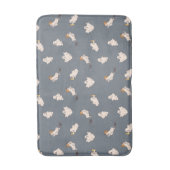 よくはしゃぐ幽霊ハロウィーンパターン バスマット (正面縦)