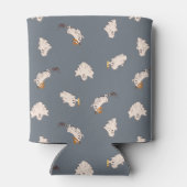 よくはしゃぐ幽霊ハロウィーンパターン 缶クーラー (裏面)