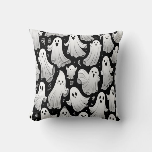 よくはしゃぐ幽霊 クッション (正面)