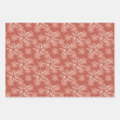 よくはしゃぐ抽象芸術ピンクと黄色の花模様 ラッピングペーパーシート (正面2)