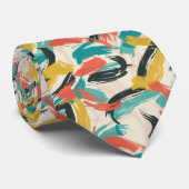 よくはしゃぐ抽象芸術ブラシストロークのパターン ネクタイ (ロール)