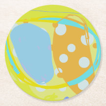 よくはしゃぐ抽象芸術色数々の紙コースター