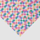よくはしゃぐ数々の色ブロックのパターン 薄葉紙 (詳細)
