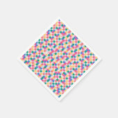 よくはしゃぐ数々の色ブロック スタンダードカクテルナプキン (角)