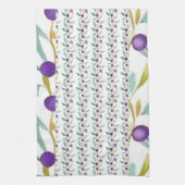 よくはしゃぐ果実とつる植物 キッチンタオル (縦)