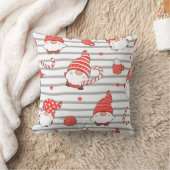 よくはしゃぐ格言とストライプのシームレスなパターン クッション (ブランケット)