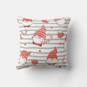 よくはしゃぐ格言とストライプのシームレスなパターン クッション (裏面)