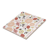 よくはしゃぐ桃緑図解入りの、写真付きのの花離れの タイル (側面)