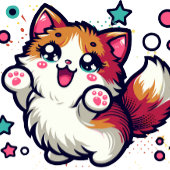 よくはしゃぐ毛猫 コーヒーマグカップ