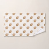 よくはしゃぐ水玉模様ウォームニュートラル バスタオルセット (ハンドタオル)