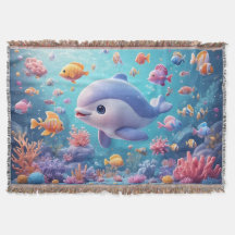 よくはしゃぐ熱帯魚のカラフル中のイルカ