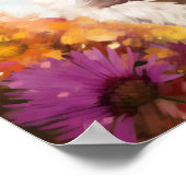 よくはしゃぐ犬走の花カラフル通 ポスター (角)