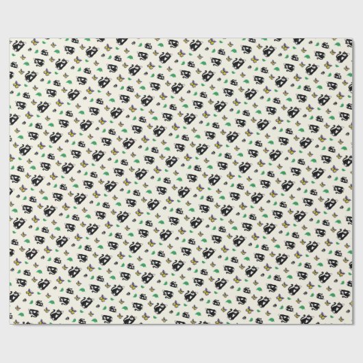 よくはしゃぐ猫 ラッピングペーパー (フラット)