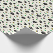 よくはしゃぐ猫 ラッピングペーパー (角)