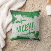 よくはしゃぐ緑「NICE!!!」 クッション (ブランケット)