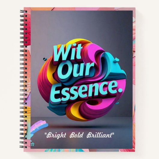 "よくはしゃぐ色" ノートブック (正面)