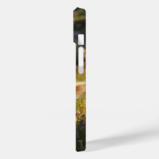 よくはしゃぐ草地で子犬 Case-Mate iPhoneケース (裏面 / 左)
