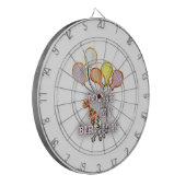 よくはしゃぐ誕生日あいさつ文:ハッピーバースデーBro. ダーツボード (正面左)