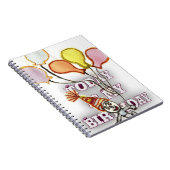 よくはしゃぐ誕生日あいさつ文:ハッピーバースデーBro. ノートブック (右側)