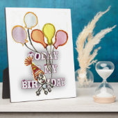 よくはしゃぐ誕生日あいさつ文：ハッピーバースデーBro. フォトプラーク (側面)