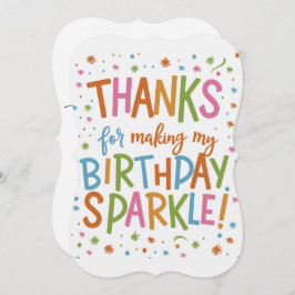 よくはしゃぐ誕生日サンキューカード ノートカード