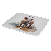 よくはしゃぐ豚カスタム カッティングボード (角)