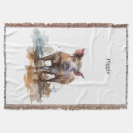 よくはしゃぐ豚カスタム スローブランケット