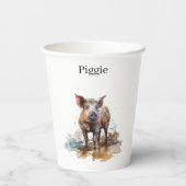 よくはしゃぐ豚カスタム 紙コップ (裏面)