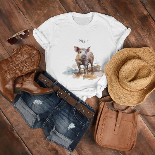 よくはしゃぐ豚カスタム Tシャツ