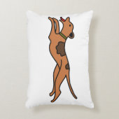 よくはしゃぐ走Dog Accent Pill - Pure Cotton アクセントクッション (正面(垂直))