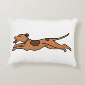 よくはしゃぐ走Dog Accent Pill - Pure Cotton アクセントクッション (裏面)