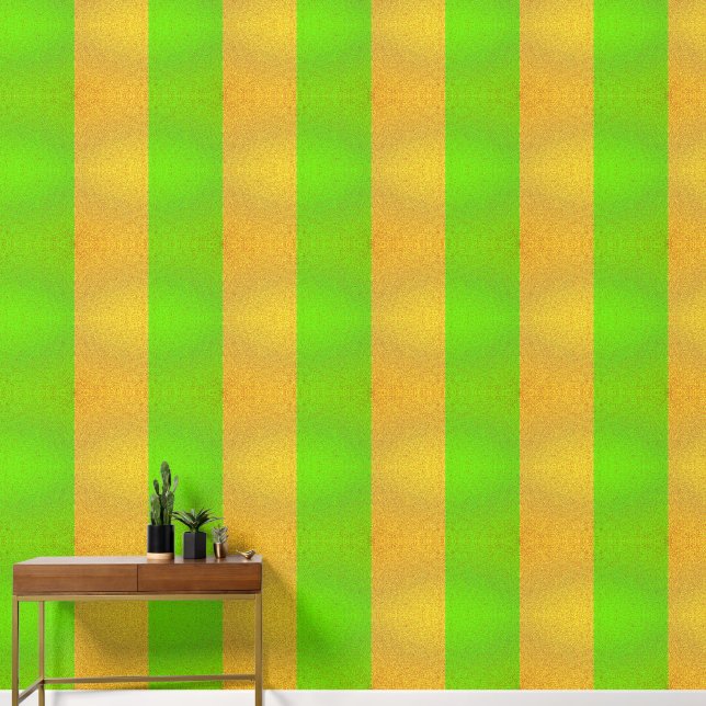 よくはしゃぐ金ゴールドと緑のテクスチャ 壁紙 (廊下)