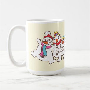 よくはしゃぐ雪だるま コーヒーマグカップ