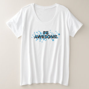 よくはしゃぐ鮮やかはっきりしたモダンデザイン素晴らし プラスサイズTシャツ