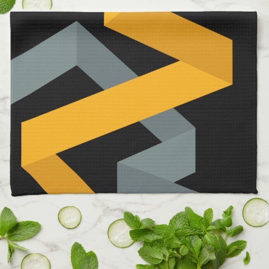 よくはしゃぐ鮮やかモダン,都市のグラフィック方法 キッチンタオル (折り畳み)