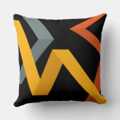 よくはしゃぐ鮮やかモダン,都市のグラフィック方法 クッション (裏面)