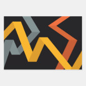 よくはしゃぐ鮮やかモダン，都市のグラフィック方法 ラッピングペーパーシート (正面2)