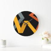 よくはしゃぐ鮮やかモダン,都市のグラフィック方法 ラージ壁時計 (ホーム)