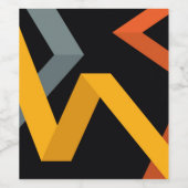 よくはしゃぐ鮮やかモダン，都市のグラフィック方法 ワインラベル (シングルラベル)