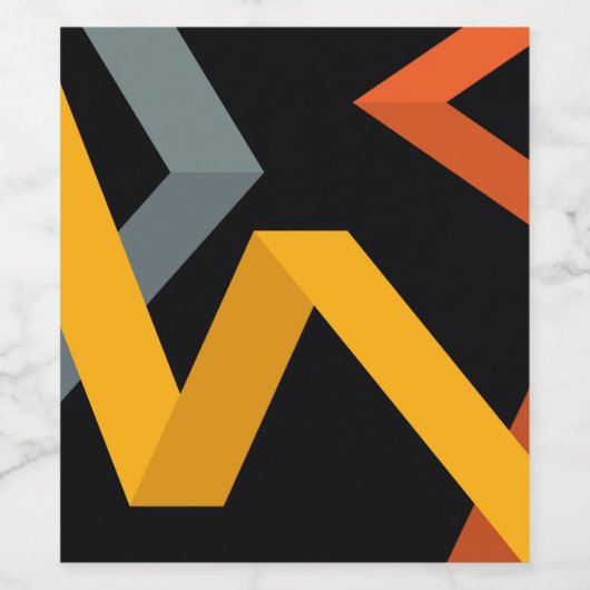 よくはしゃぐ鮮やかモダン，都市のグラフィック方法 ワインラベル (シングルラベル)