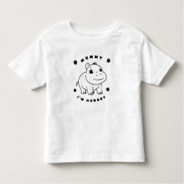 よくはしゃぐ&かわいい！ピグミーヒポタマス トドラーTシャツ