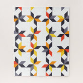 よくはしゃぐ,カラフル,トレンディー，都市のカッコいいイラストレーション ジグソーパズル (縦)