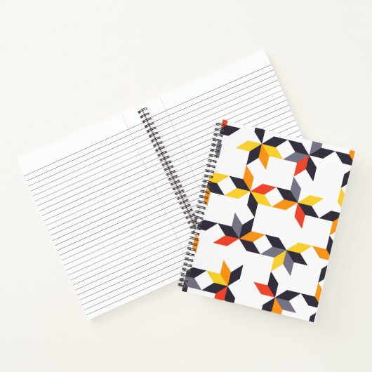 よくはしゃぐ,カラフル,トレンディー，都市のカッコいいイラストレーション ノートブック (内部)