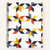 よくはしゃぐ,カラフル,トレンディー，都市のカッコいいイラストレーション ノートブック (正面)