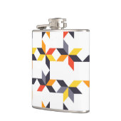 よくはしゃぐ,カラフル,トレンディー，都市のカッコいいイラストレーション フラスク (左)