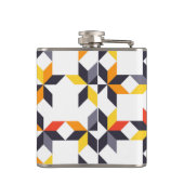 よくはしゃぐ,カラフル,トレンディー，都市のカッコいいイラストレーション フラスク (裏面)